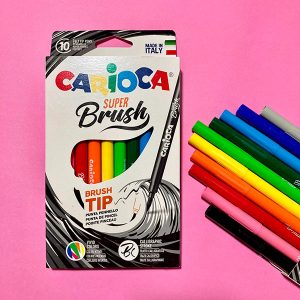 Rotuladores Carioca Super Brush con punta pincel flexible