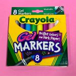 Marcadores Crayola Gel para papel oscuro