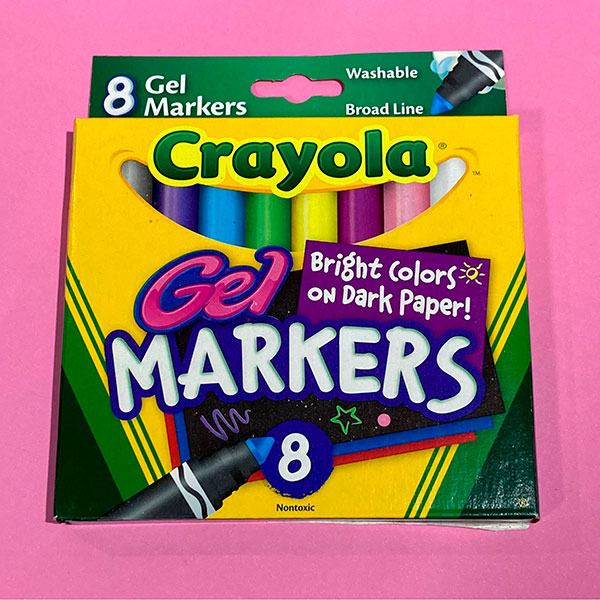 Marcadores Crayola Gel para papel oscuro