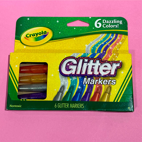 Set de 6 marcadores Crayola Glitter
