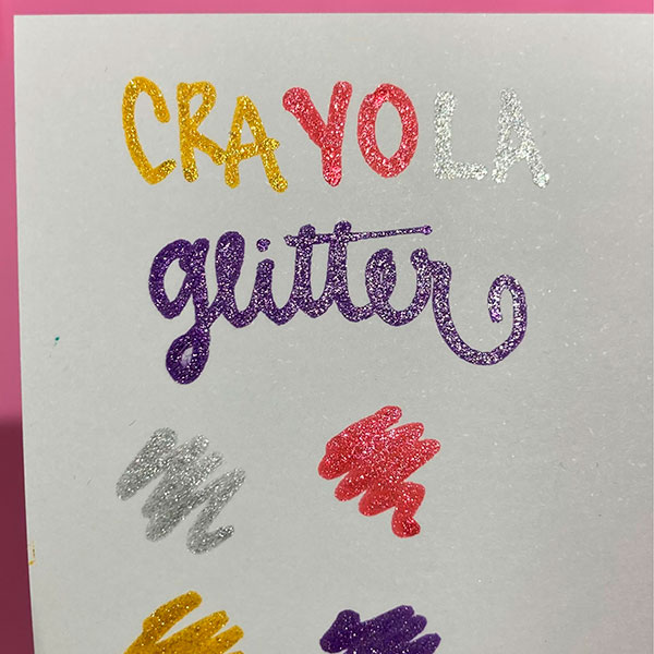 Marcadores Crayola Glitter — Set de 6 - Imagen 3