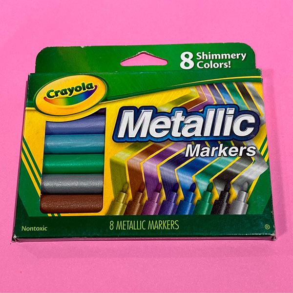 Set de 8 marcadores Crayola Metallic
