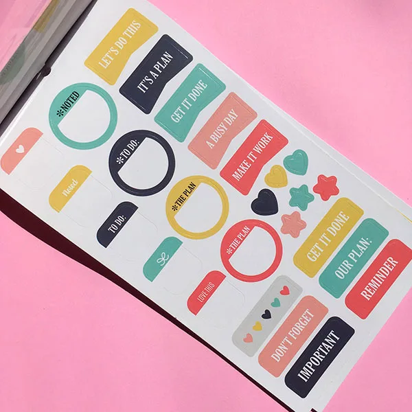 Block de Stickers para Planner Adix — 6 hojas - Imagen 2