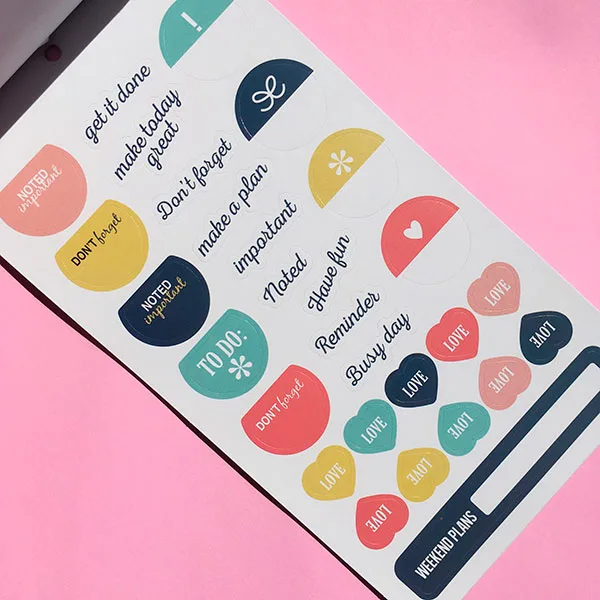 Block de Stickers para Planner Adix — 6 hojas - Imagen 4