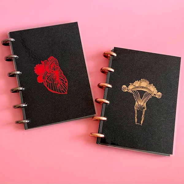 Libreta Blacky Tapa Flexible A6 con discos superiores