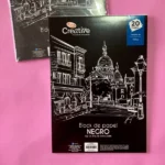 Block de Papel Negro A4 — 20 hojas de 150 g/m²