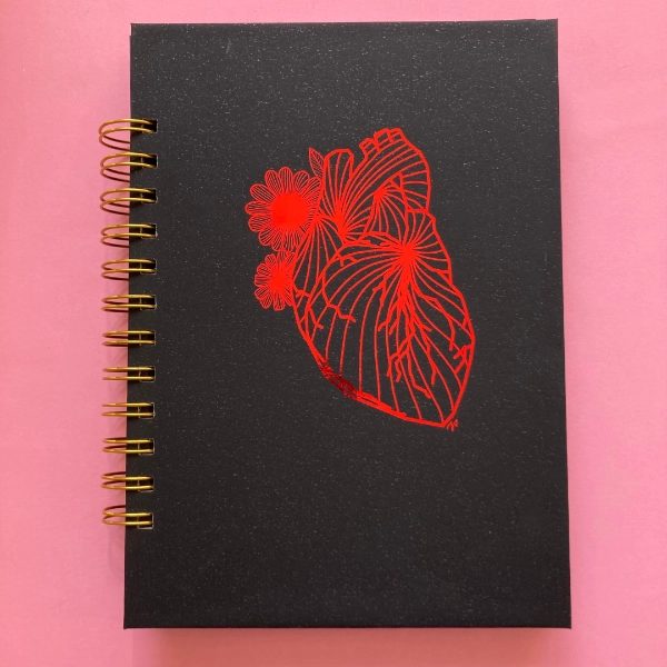 Libreta Blacky Tapa Dura A5 con portada Heart