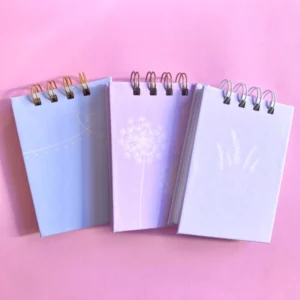 Libreta Trilogía Pastel A7 pequeña con diseños pastel