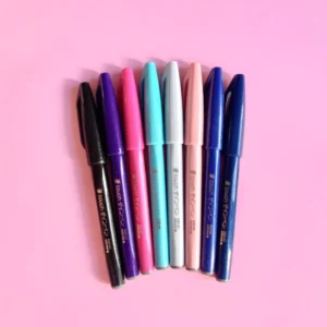 Pentel Touch Brush Sign Pen en nueve colores