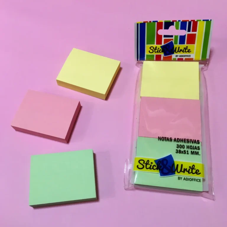Mini notas adhesivas Stick & Write de 38 × 51 mm