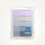 Banderitas Rectangulares con Dispensador Pastel y Grises — 100 hojas