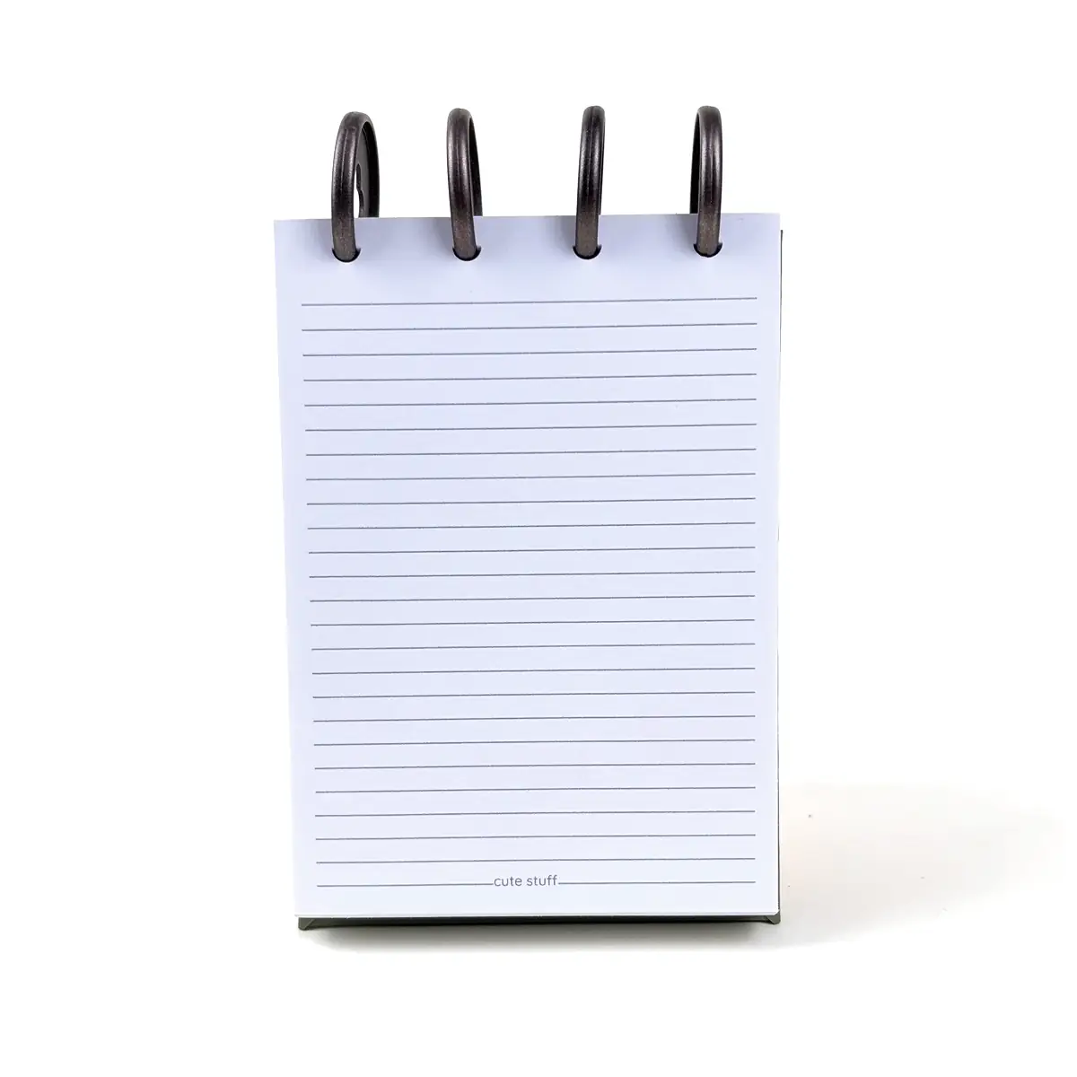 Interior de Libreta A6 Llaima Horizon con hojas lineadas y discos superiores