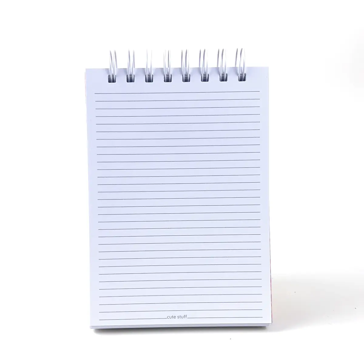 Interior de libreta B6 con hojas lineadas de 105 g/m²