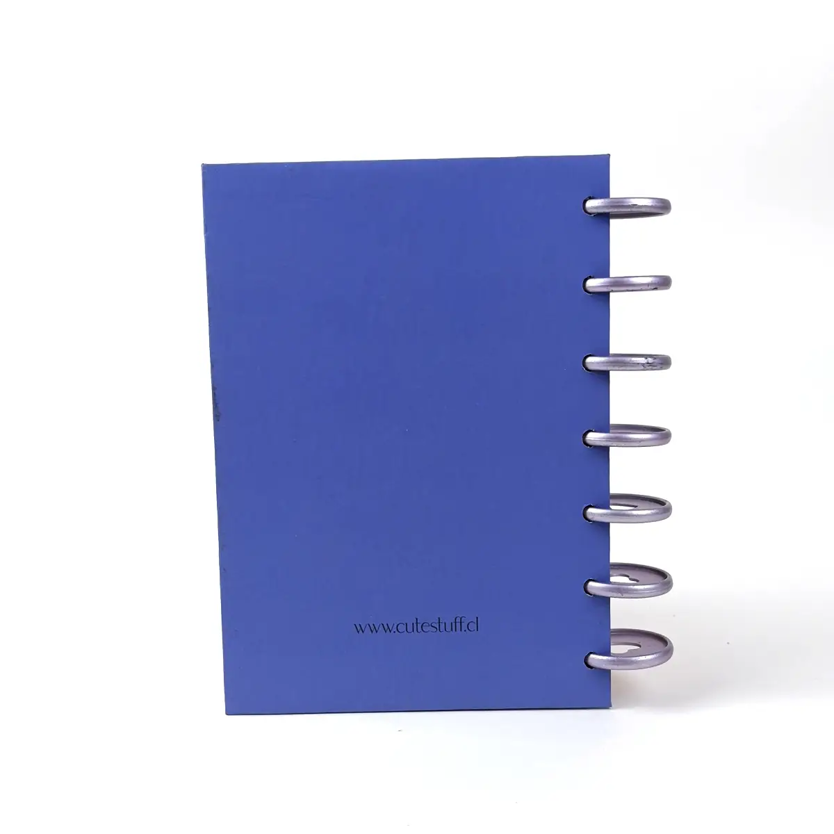 Contraportada morada de Libreta B6 Villarica Sunset