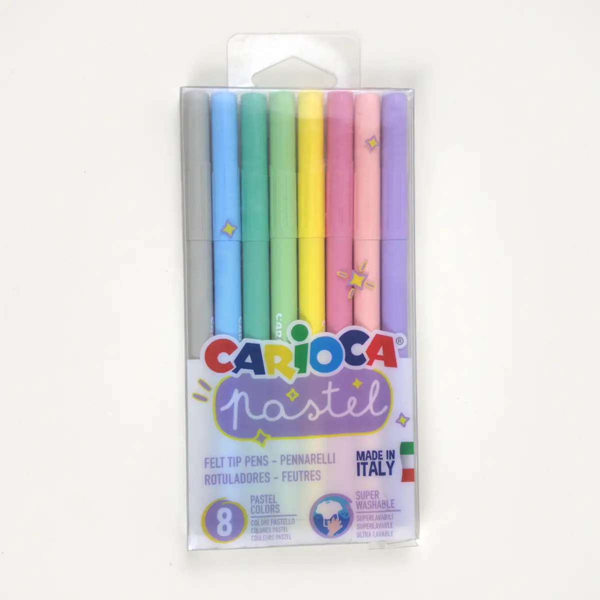 Marcadores Carioca Pastel en set de 8 colores
