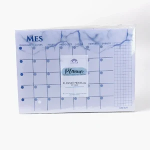 Planner Mensual A4 Marmoleado Azul de Cute Stuff