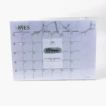 Planner Mensual A4 Marmoleado Verde