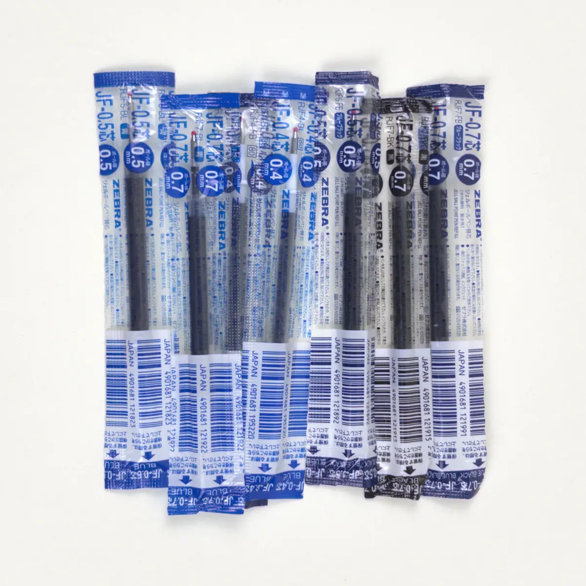 Combinaciones de repuesto Zebra Sarasa Clip JF disponibles
