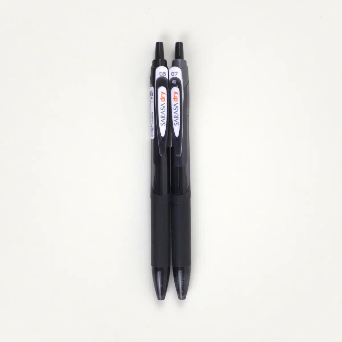 Lápices Zebra Sarasa Dry con tinta negra