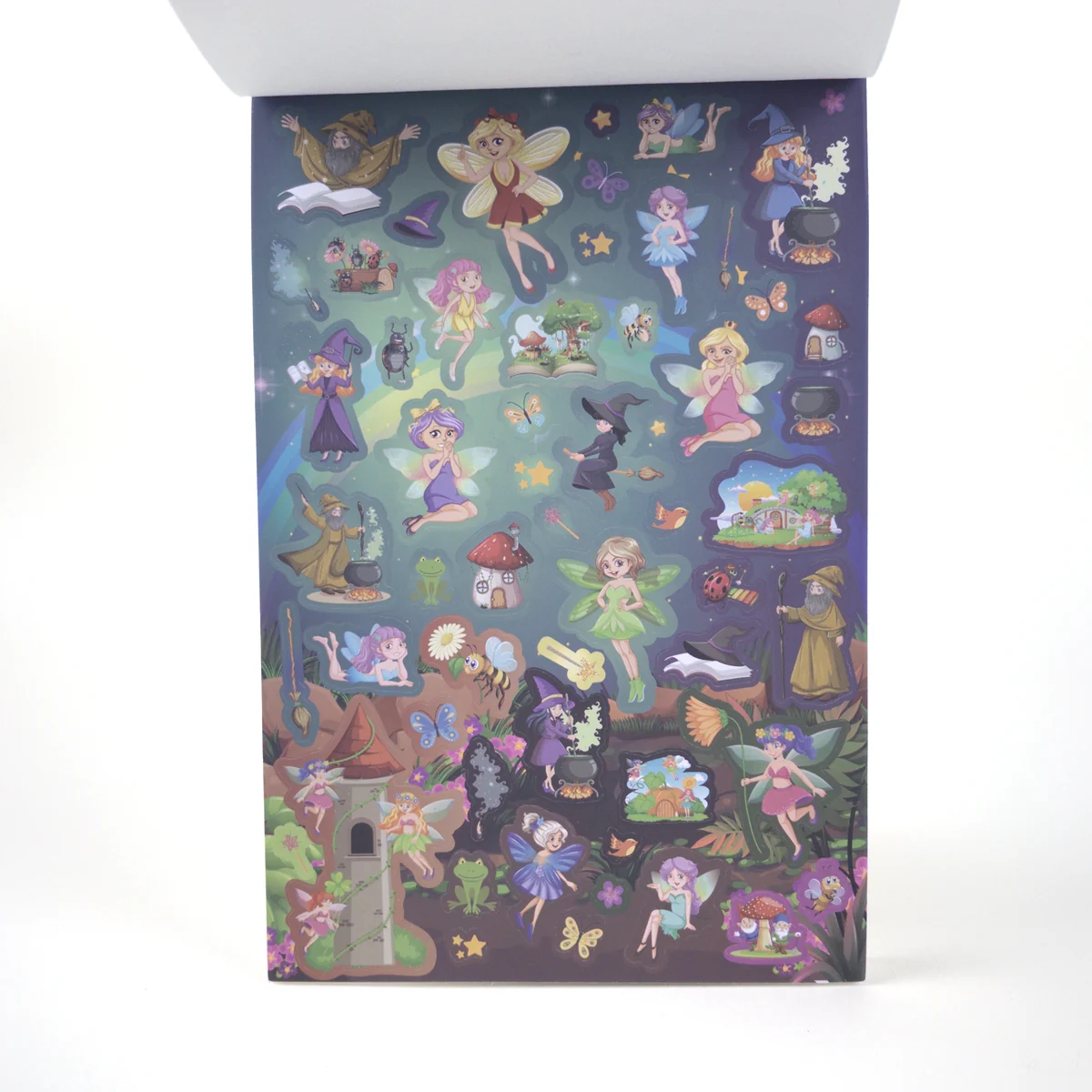 Vista adicional de Adetec Block de Stickers con Aroma +250 — Unicornio / Hadas