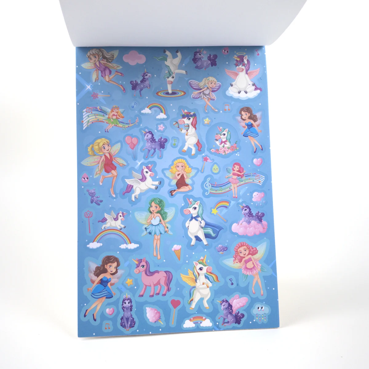Vista adicional de Adetec Block de Stickers con Aroma +250 — Unicornio / Hadas