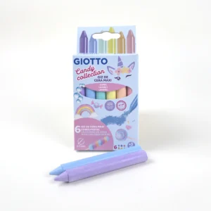 Giotto Candy Collection Giz de Cera Maxi Pastel — Set 6 Colores