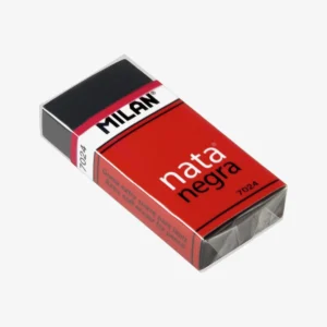 Goma de Borrar MILAN Nata Negra 7024