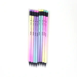 Lápiz Grafito HB MILAN Sunset con Goma — 4 Colores