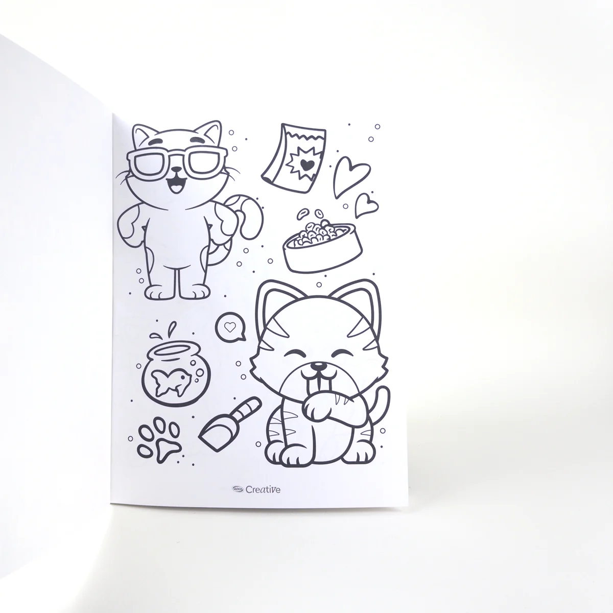 Vista adicional de Libro para Colorear Adix Creative — Cat Lovers Kawaii