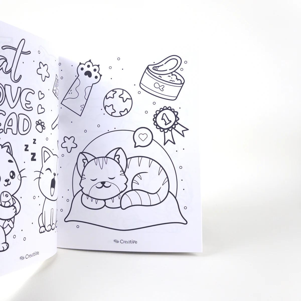 Vista adicional de Libro para Colorear Adix Creative — Cat Lovers Kawaii