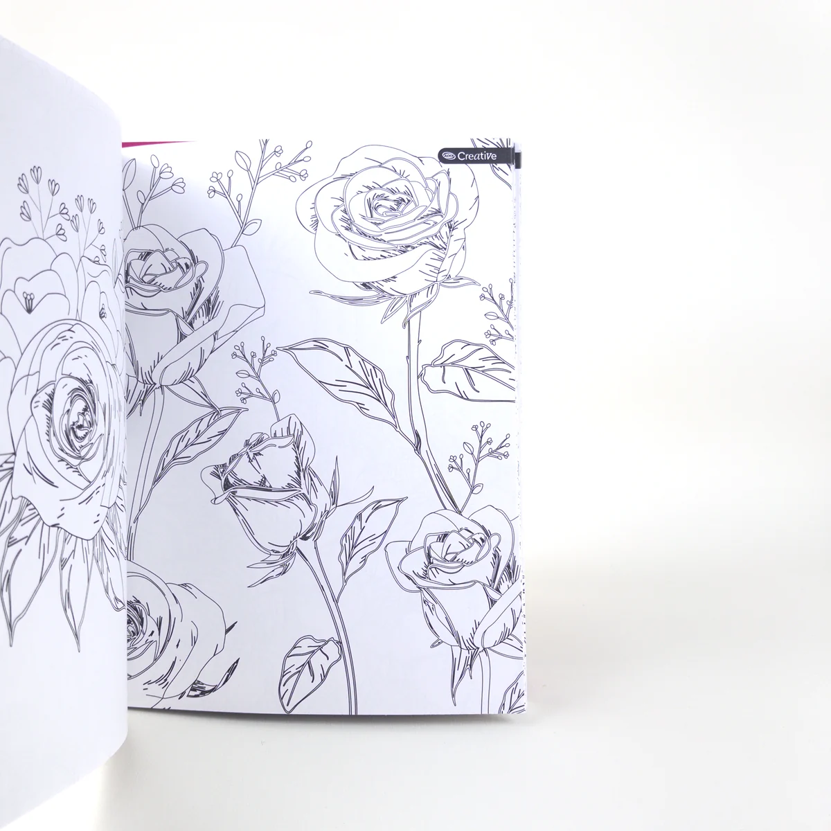 Vista adicional de Libro para Colorear Adix Creative — Flores, 50 Diseños