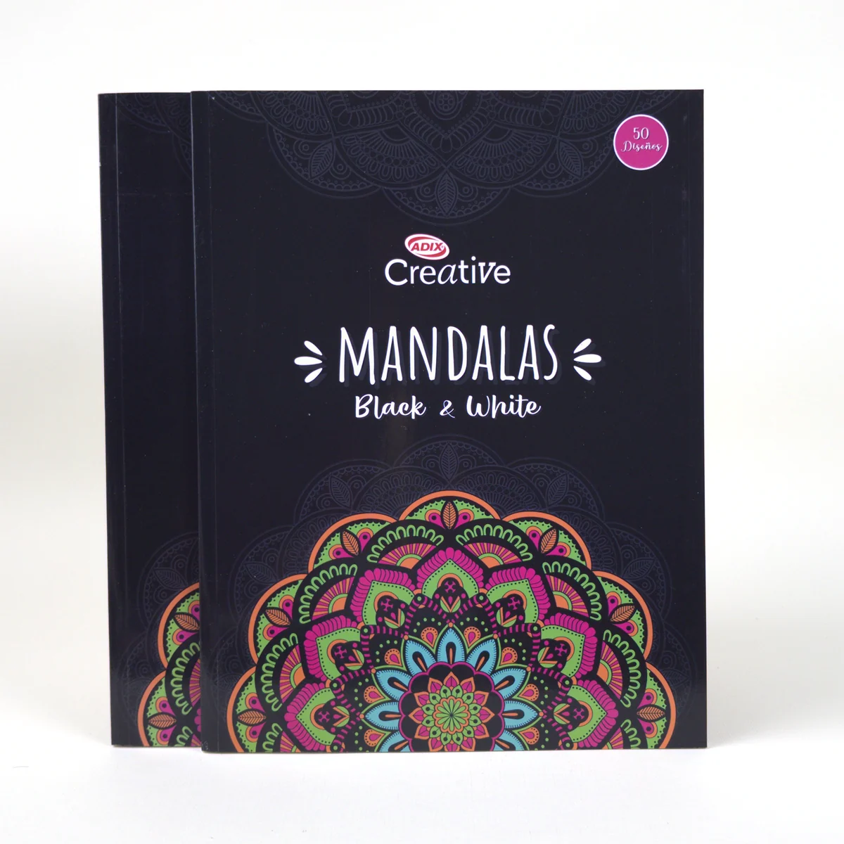 Libro para Colorear Adix Creative — Mandalas Black & White