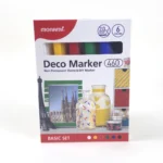 Monami Deco Marker 460 Basic — Set 6 Colores