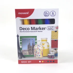 Monami Deco Marker 460 Basic — Set 6 Colores