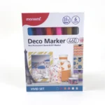 Monami Deco Marker 460 Vivid — Set 6 Colores