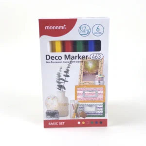 Monami Deco Marker 463 Basic 0,7 mm — Set 6 Colores