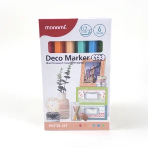 Monami Deco Marker 463 Pastel 0,7 mm — Set 6 Colores
