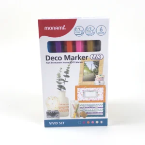 Monami Deco Marker 463 Vivid 0,7 mm — Set 6 Colores