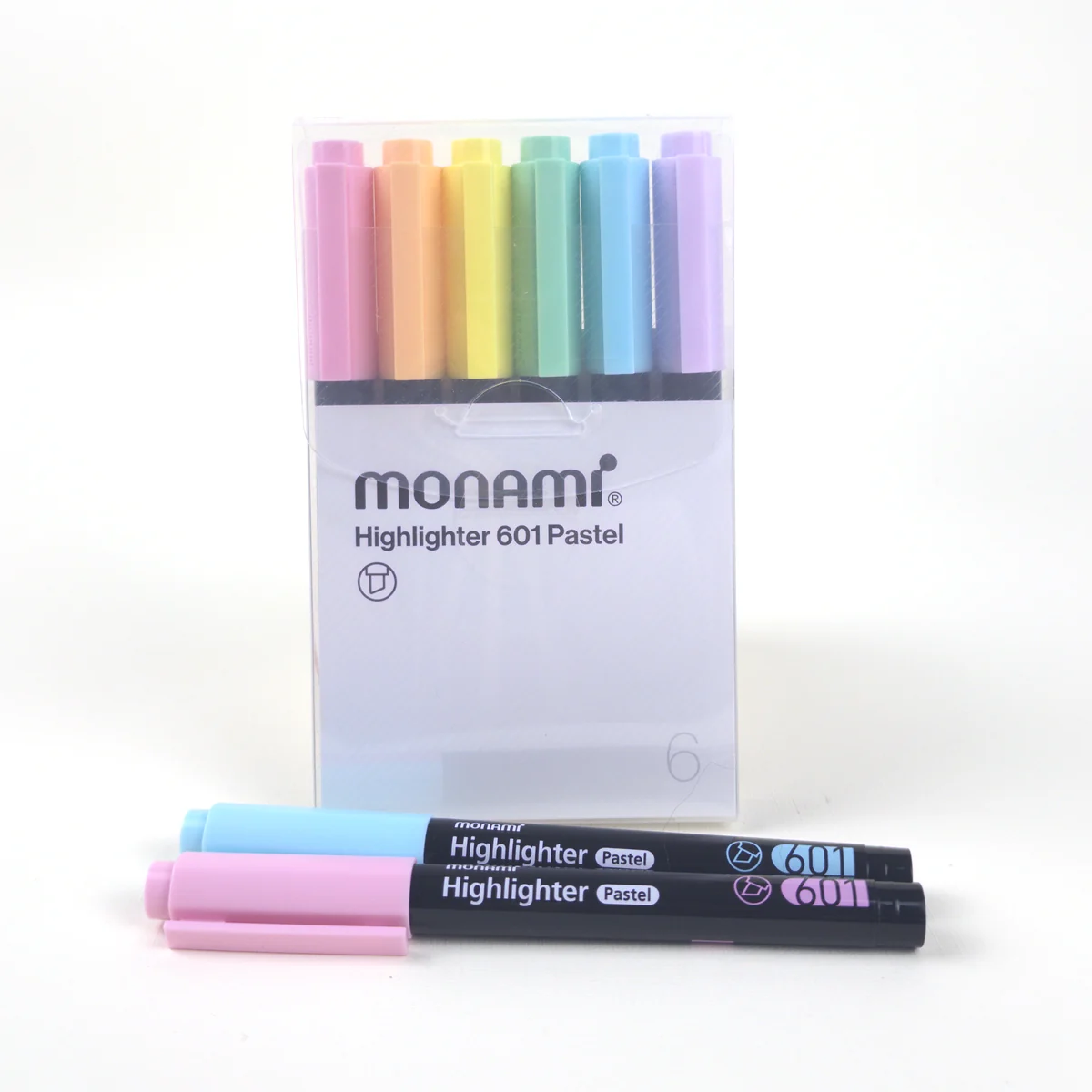 Vista adicional de Monami Highlighter 601 Pastel — Set 6 Destacadores
