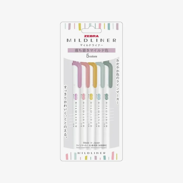 Zebra Mildliner Calm — Set de 5