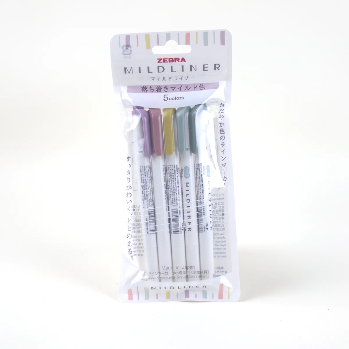 Vista adicional de Zebra Mildliner Calm — Set de 5