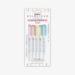 Zebra Mildliner Slightly Fluorescent — Set de 5