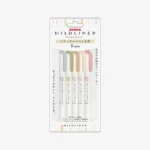 Zebra Mildliner Soft Natural — Set de 5