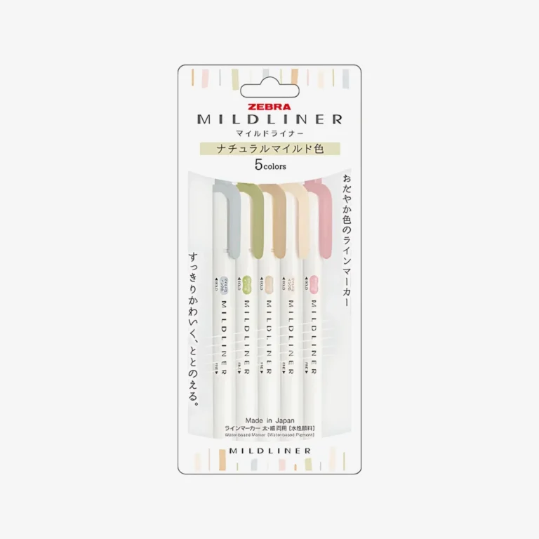 Zebra Mildliner Soft Natural — Set de 5