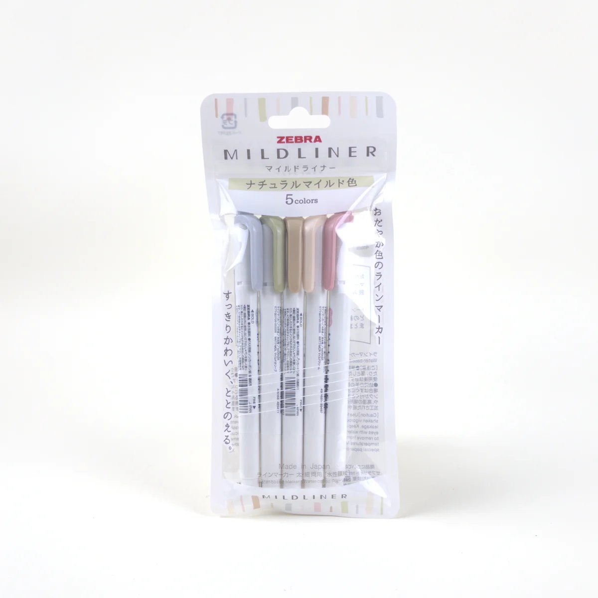 Vista adicional de Zebra Mildliner Soft Natural — Set de 5