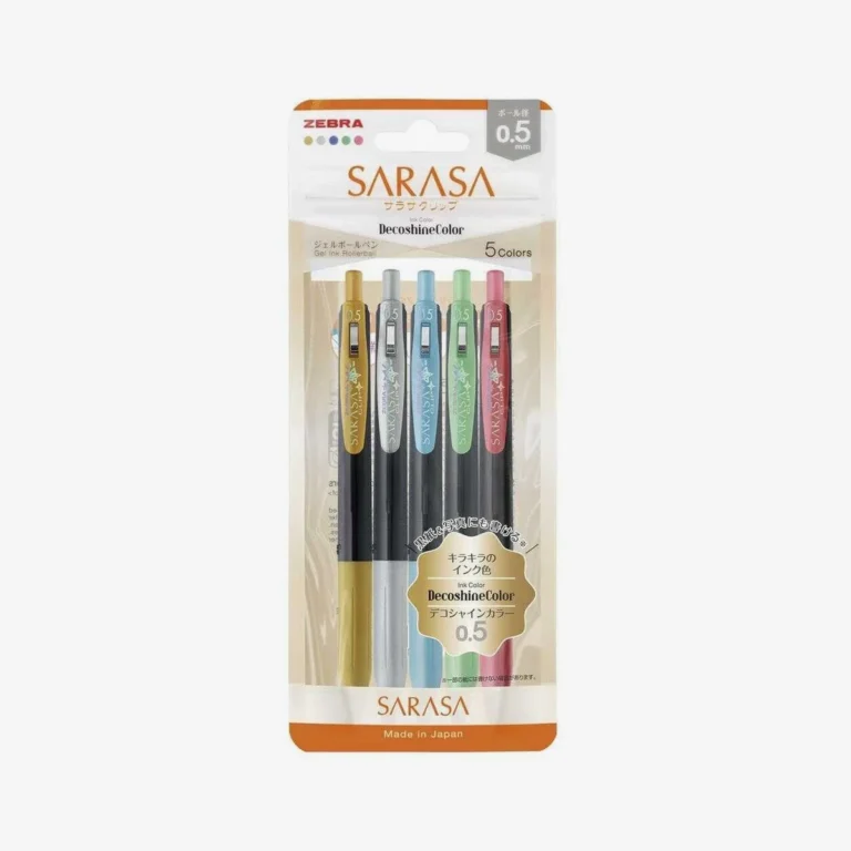 Zebra Sarasa Clip DecoShine 0,5 mm — Set de 5