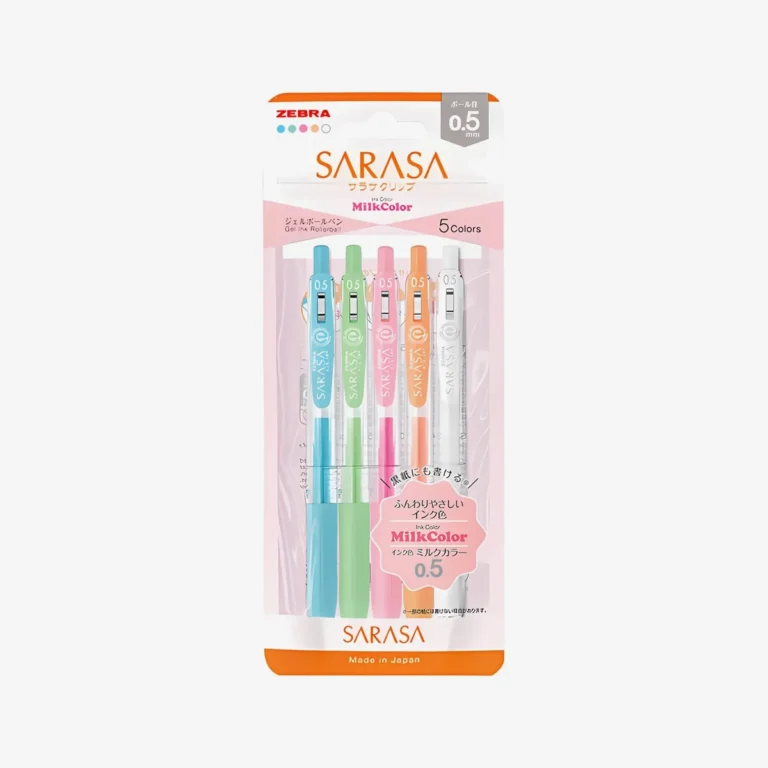 Zebra Sarasa Clip Milk 0,5 mm — Set de 5