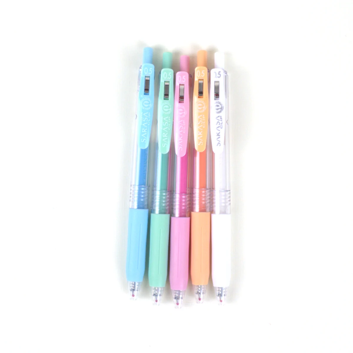 Vista adicional de Zebra Sarasa Clip Milk 0,5 mm — Set de 5