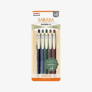 Zebra Sarasa Clip Vintage A 0,5 mm — Set de 5
